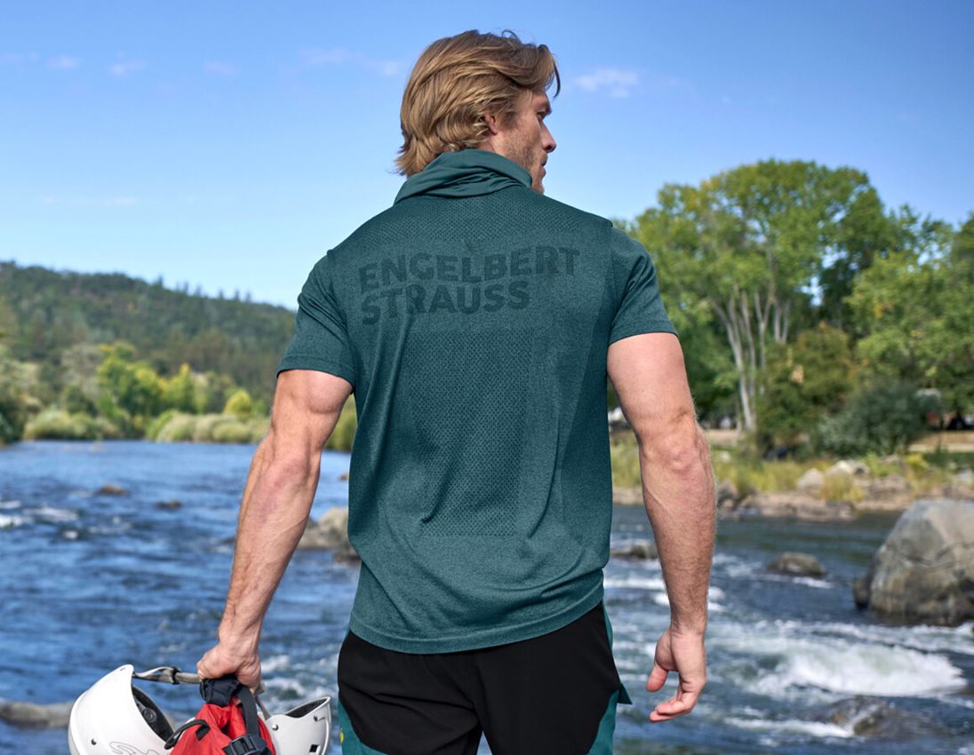 Clothing: T-Shirt seamless e.s.trail + emeraldgreen melange 1
