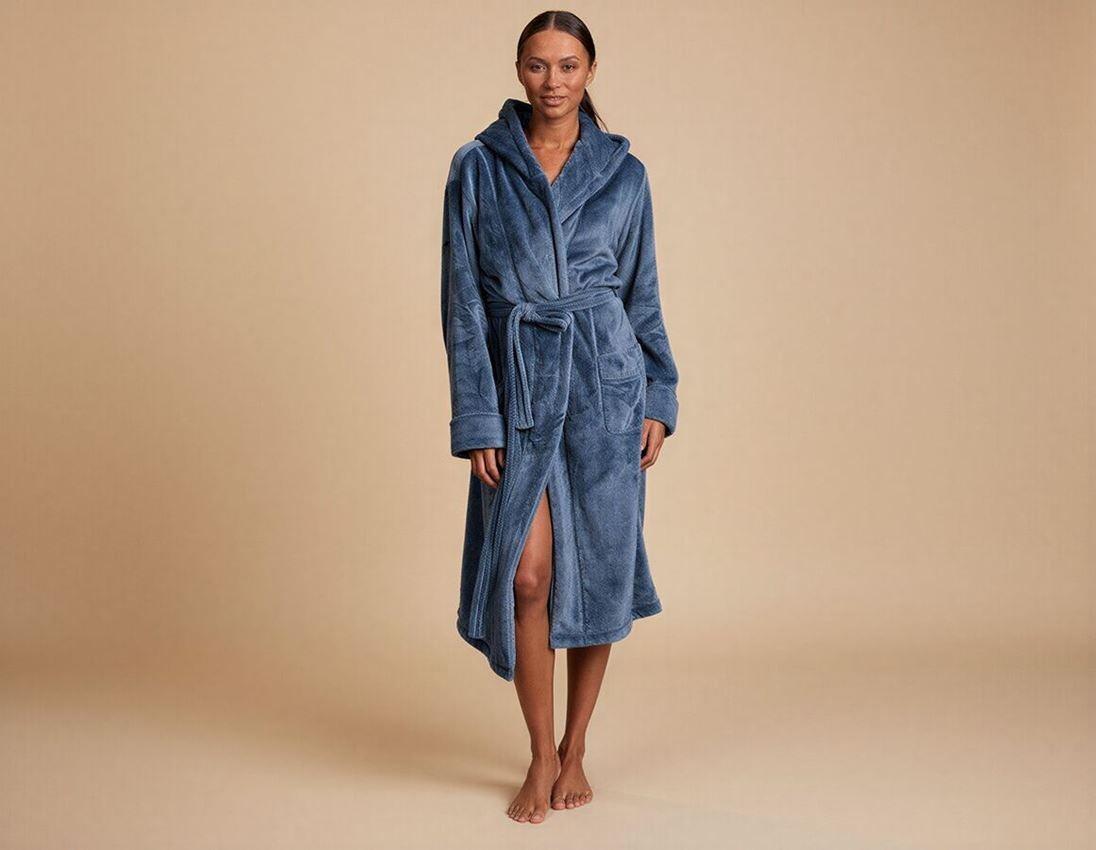 Accessories: e.s. Bathrobe, ladies' + nordicblue