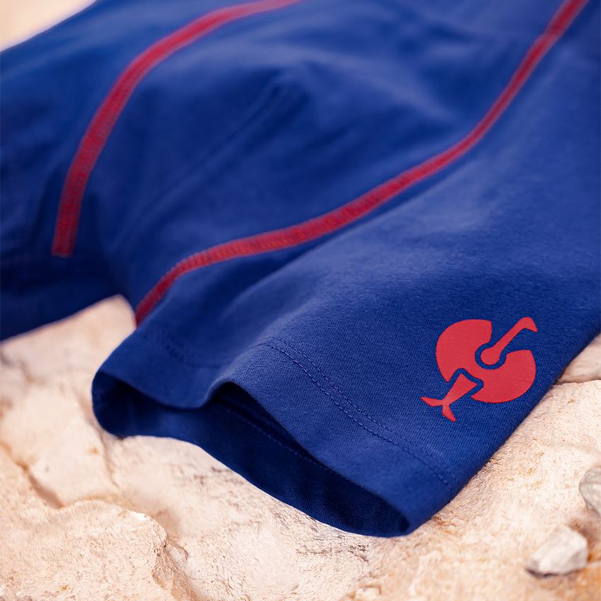 Underwear: e.s. Cotton stretch pants, pack of 2, children's + royalblue/fiery red 2