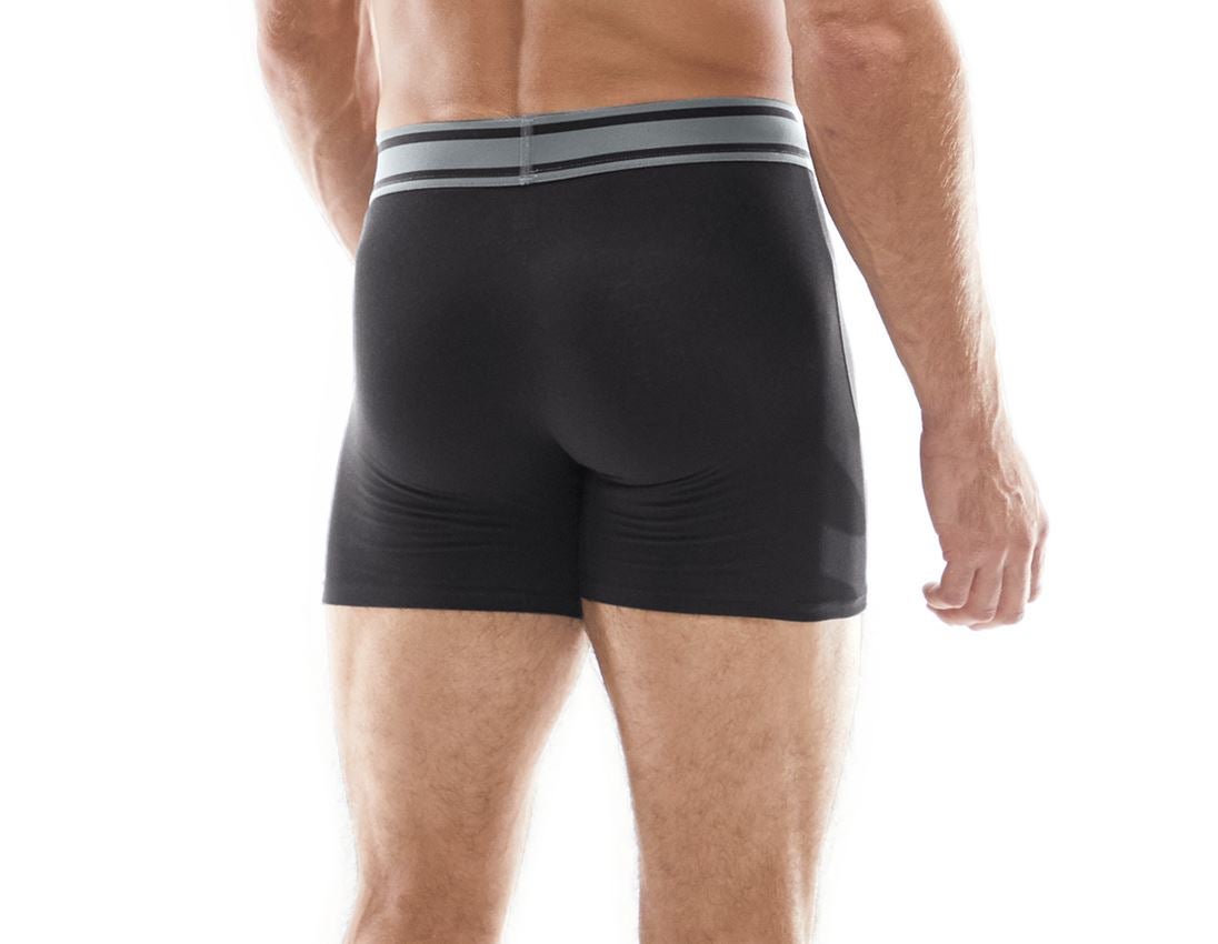 Offres du mois: KIT : 6x e.s. Boxer longleg en coton élastique + noir/ciment 2