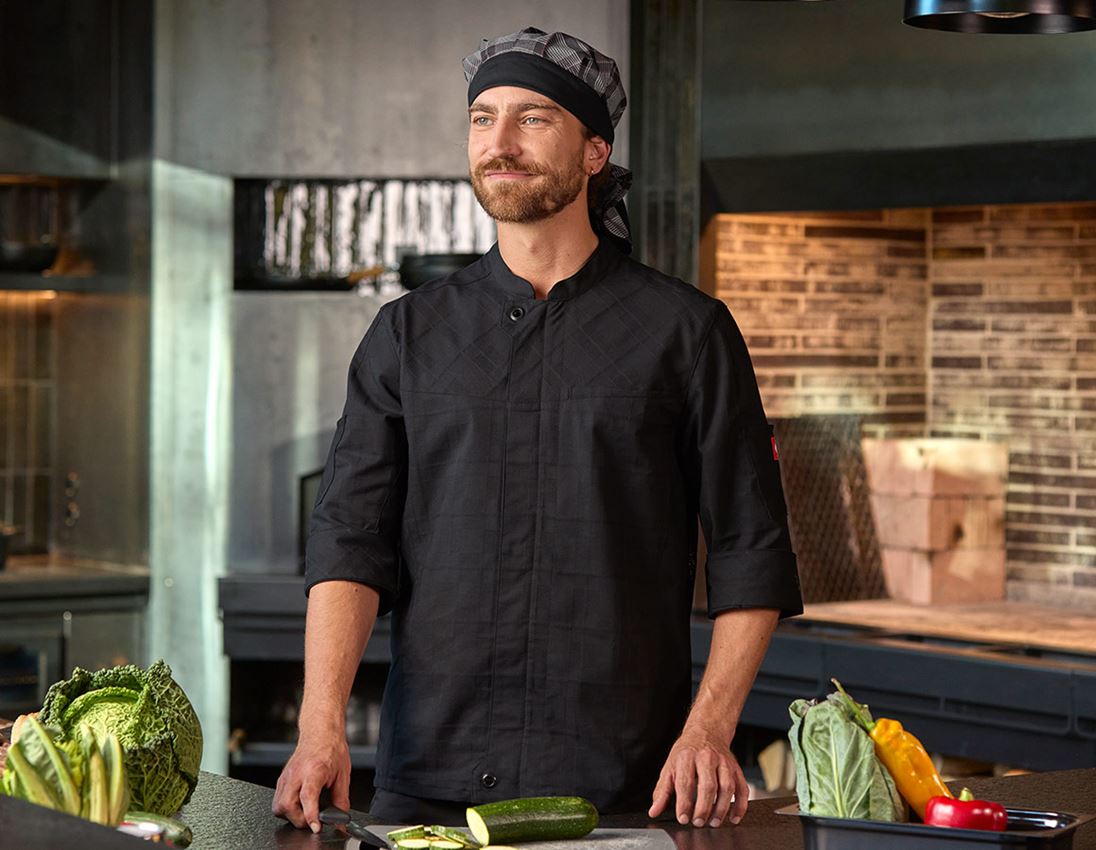 Work Jackets: Work jacket short sleeved e.s.fusion, men's + black