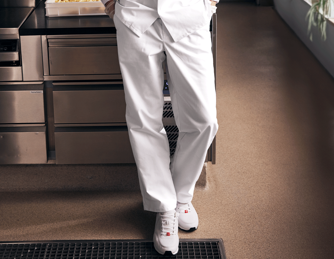 Pantalons de travail: Pantalon professionnel HACCP + blanc