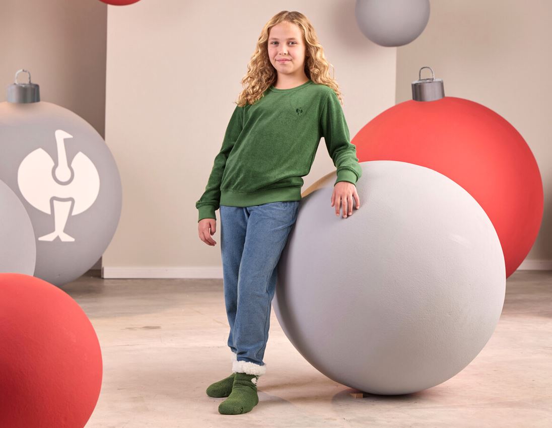 Nouveautés: e.s. Pantalon en sweat Terry, enfants + bleu nordique 2