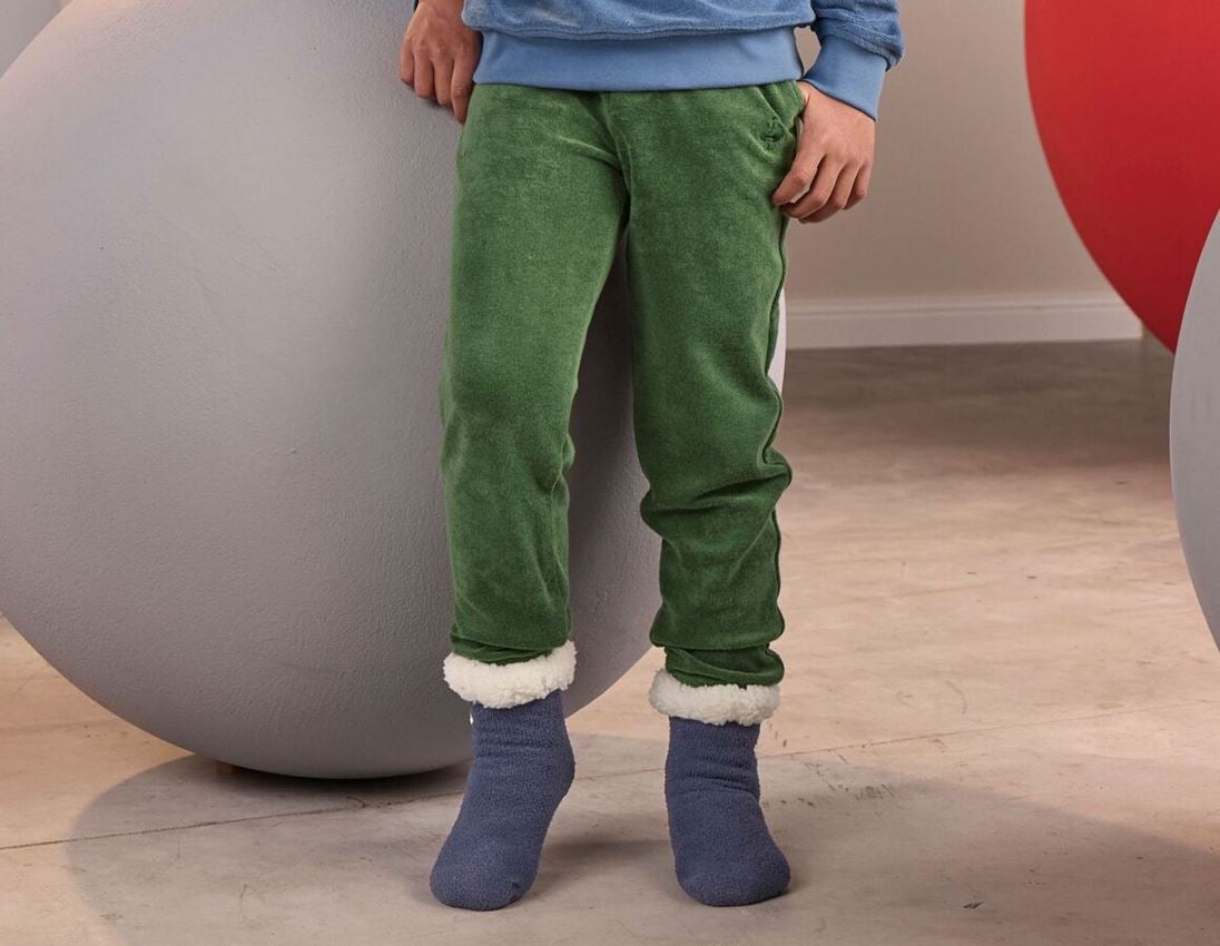 Nouveautés: e.s. Pantalon en sweat Terry, enfants + vert nordique 2