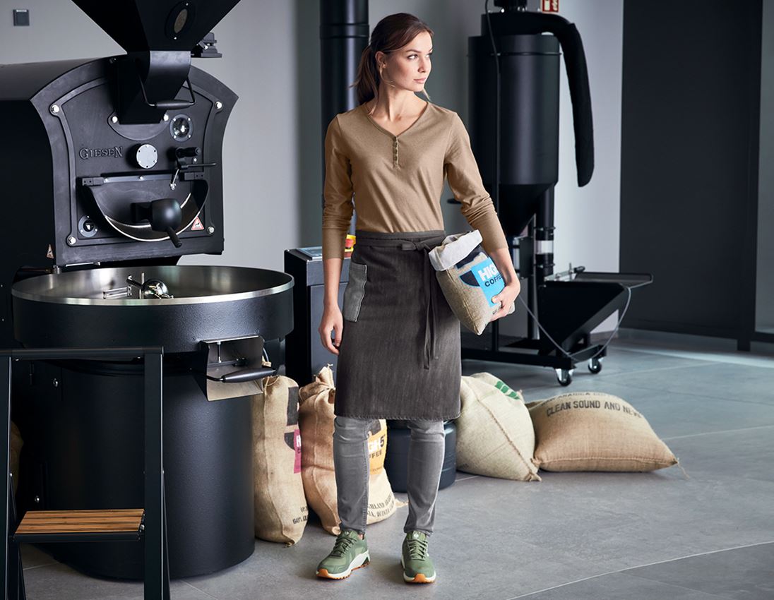 Aprons: e.s. Mid-Length Apron denim + graphitewashed 1