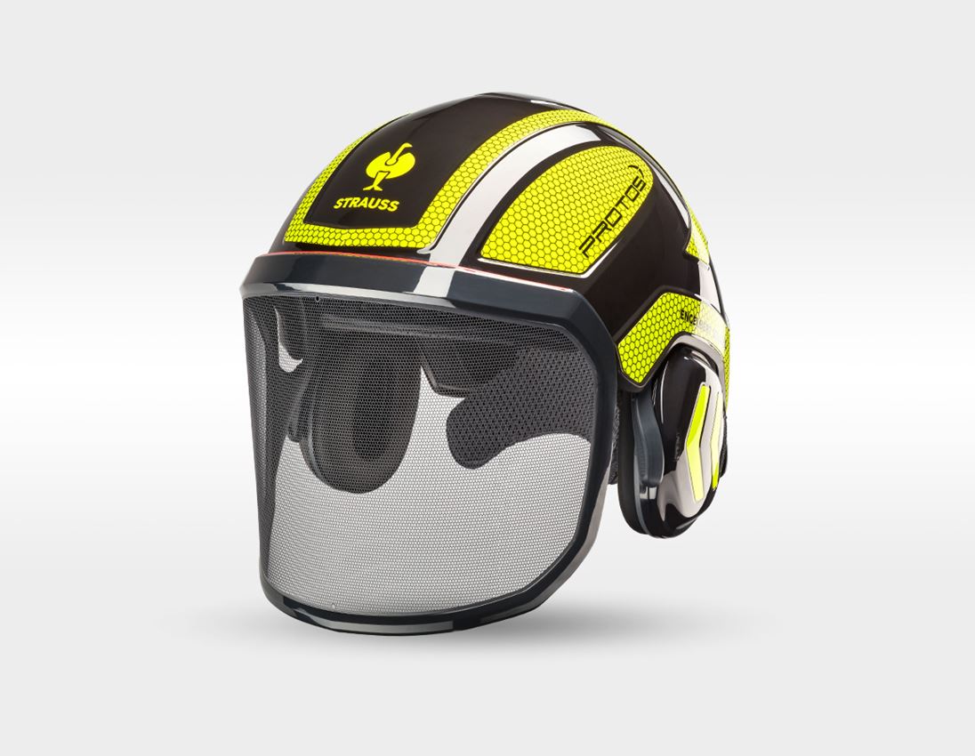 Personal Protection: SET: Forestry helmet Protos + STRAUSSbox 340 midi + black/high-vis yellow