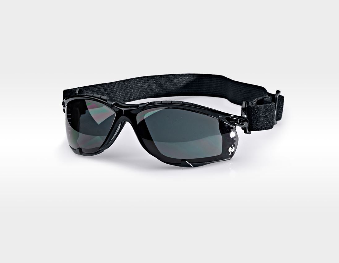 Safety Glasses: e.s. Safety glasses Soho + graphite/black
