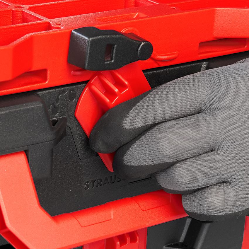 STRAUSSbox System: STRAUSSbox Hybrid Adapter Platte + rot/schwarz 2