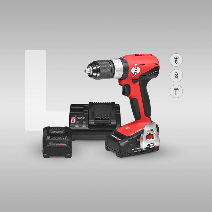 Electrical tools: 18.0 V cordless hammer drill screwdriver "L" Set 2