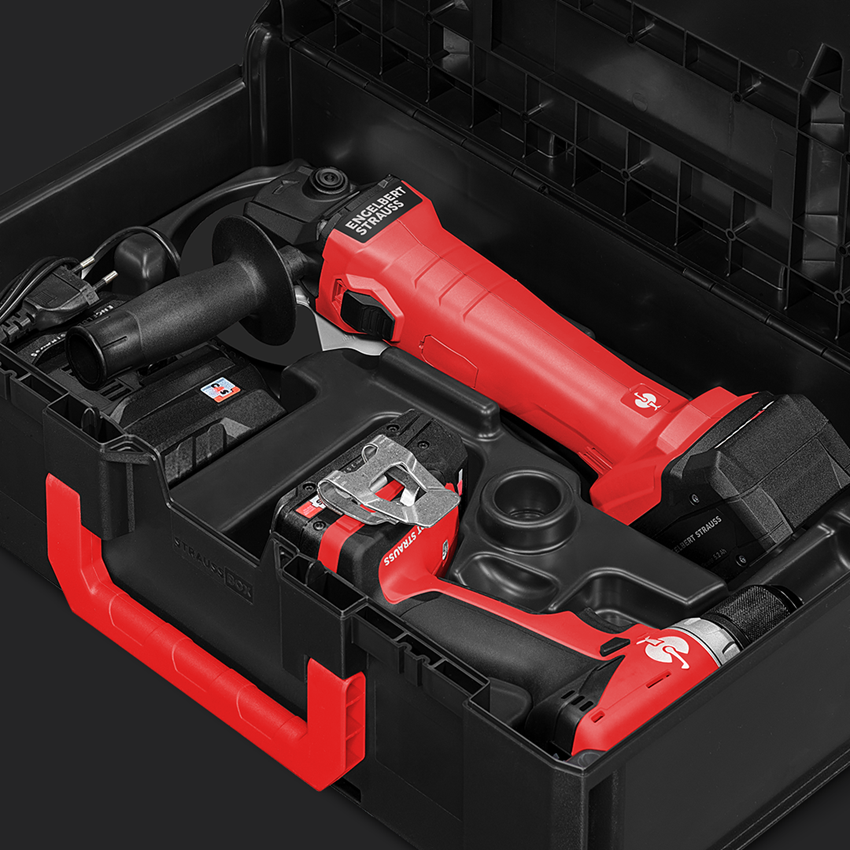 Electrical tools: 18 V cordless angle grinder + drill screwdriver S 2