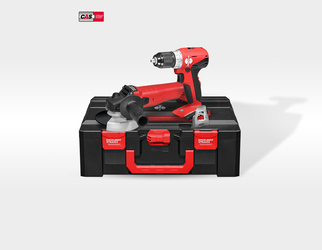 Electrical tools: 18 V cordless angle grinder + drill screwdriver S