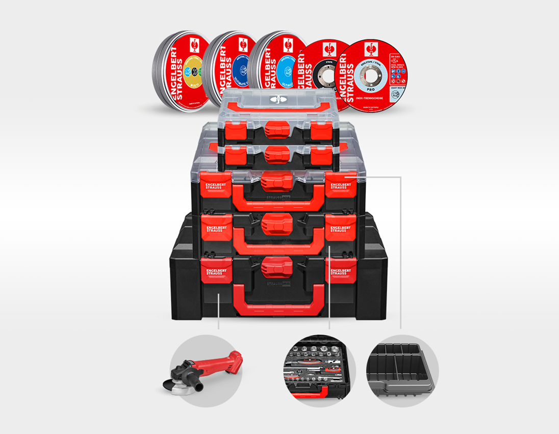 Electrical tools: COMBI-SET 25 + 18,0 V cordless angle grinder