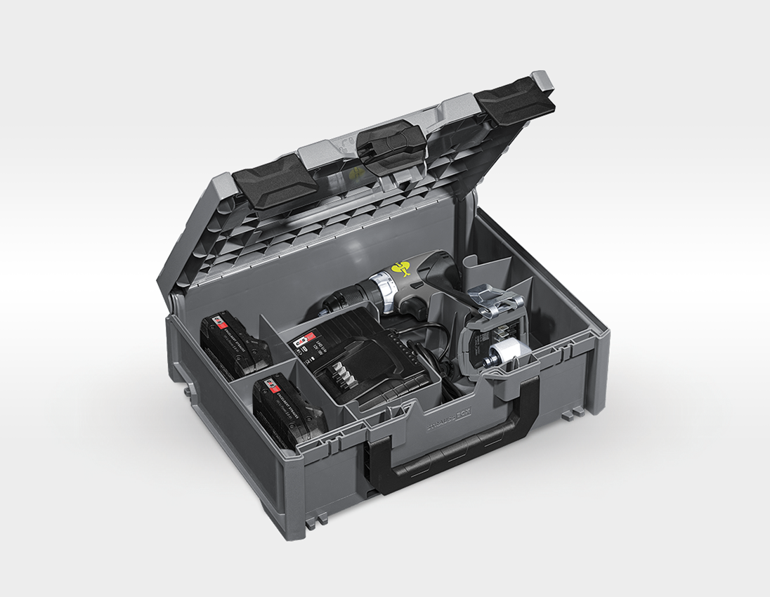 Outils électriques: 18,0 V Perceuse-visseuse multiple sur batterie M + gris basalte/jaune acide 2