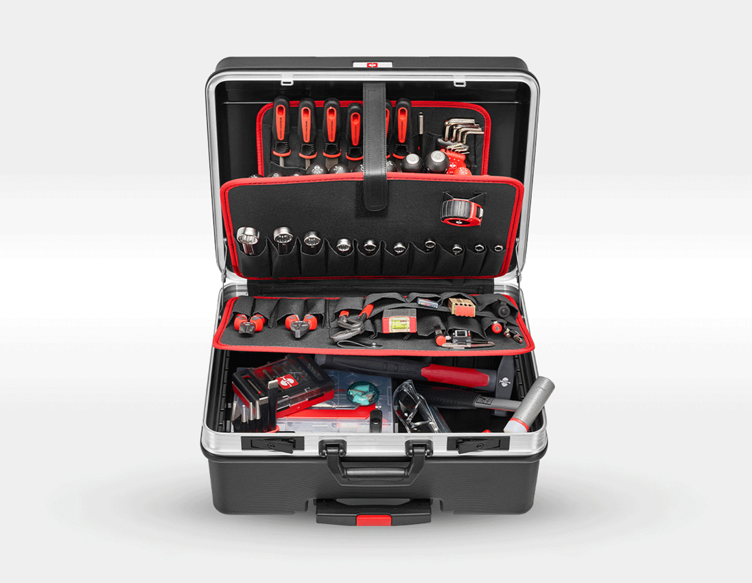 Mallette à outils: Jeu d'outils métal avec coffre à outils