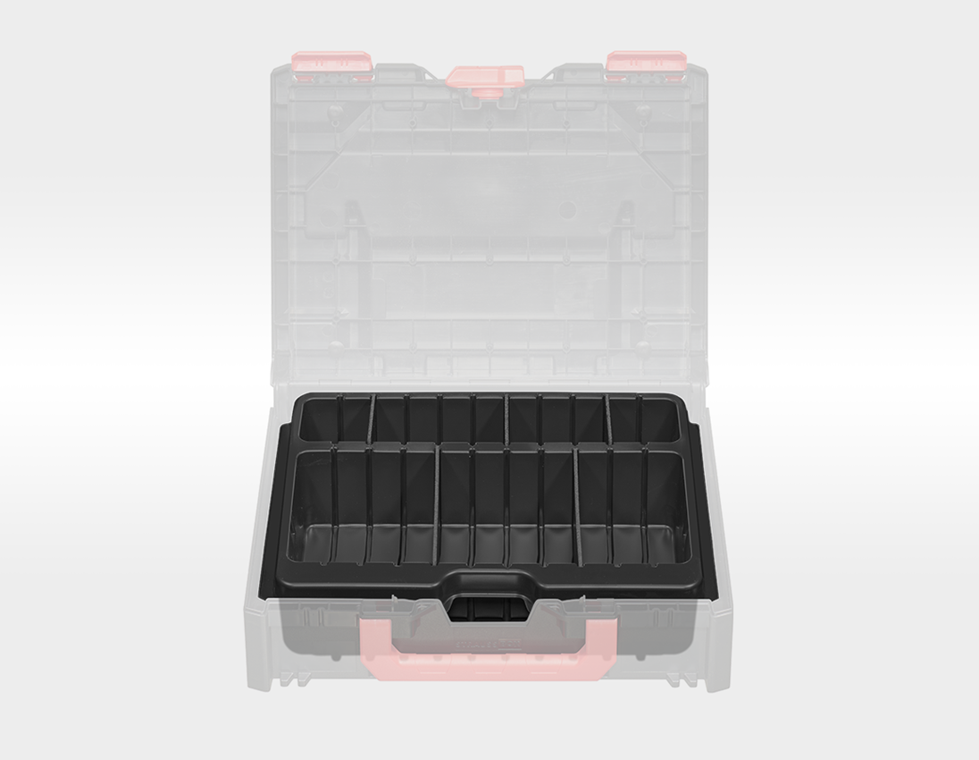 Système STRAUSSbox: Bac pour outil avec 5 séparateurs STRAUSSbox midi