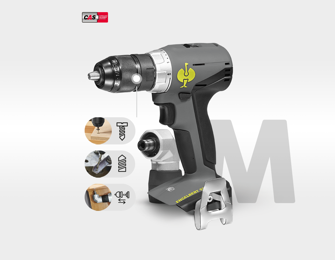 Electrical tools: Tool set Electro + 18.0 V cordless multi screwdr. + basaltgrey/acid yellow 9
