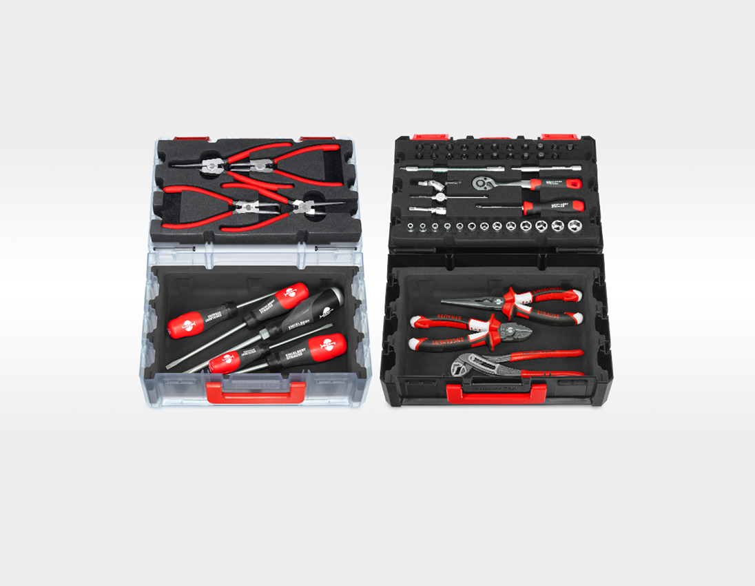 Tools: STRAUSSbox small Tool set Classic, 58-part