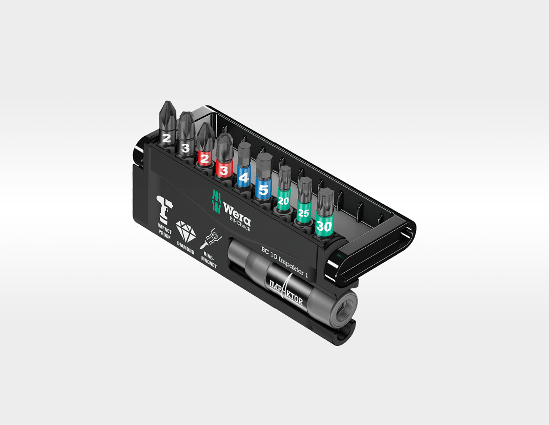 Bits: Wera Bit-Check 10 Impaktor, 10-piece 1