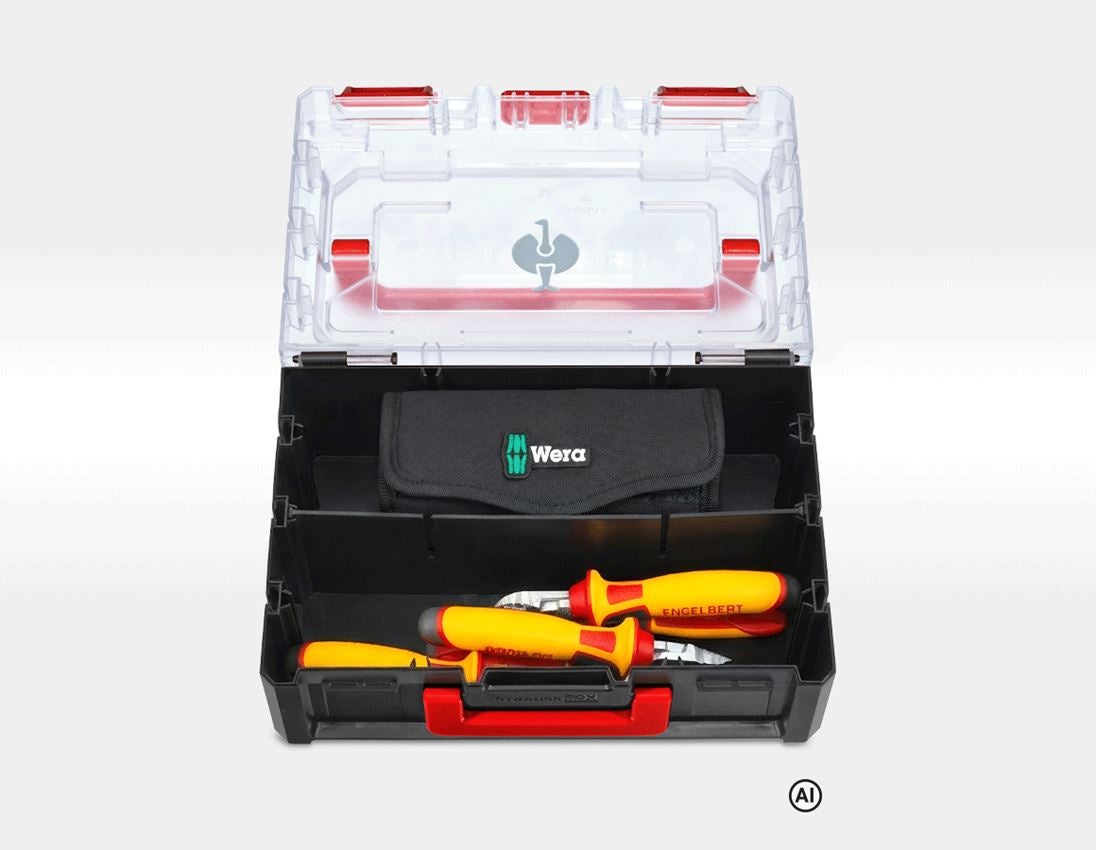 AI-generated / modified - Tools: STRAUSSbox set VDE Wera Kompakt Big Pack + pliers