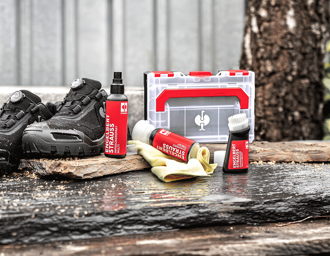 Shoe Care Products: Shoe care and cleaning set textile/leather