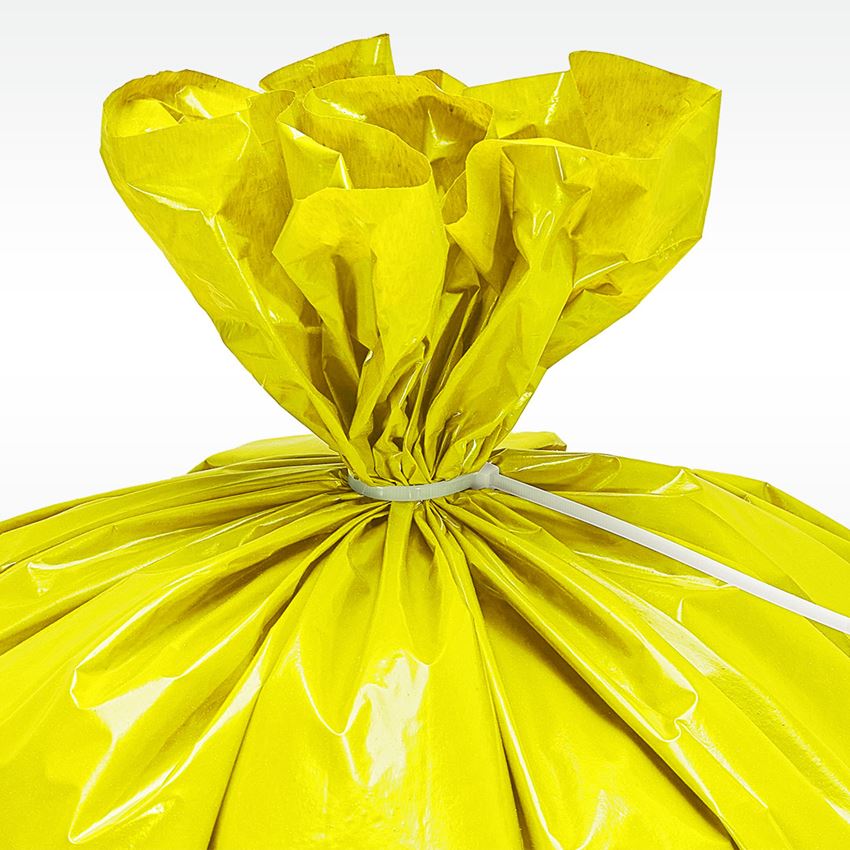 Waste bags | Waste disposal: 25x Volume Waste Sacks, 120l, 60 mμ + yellow 2