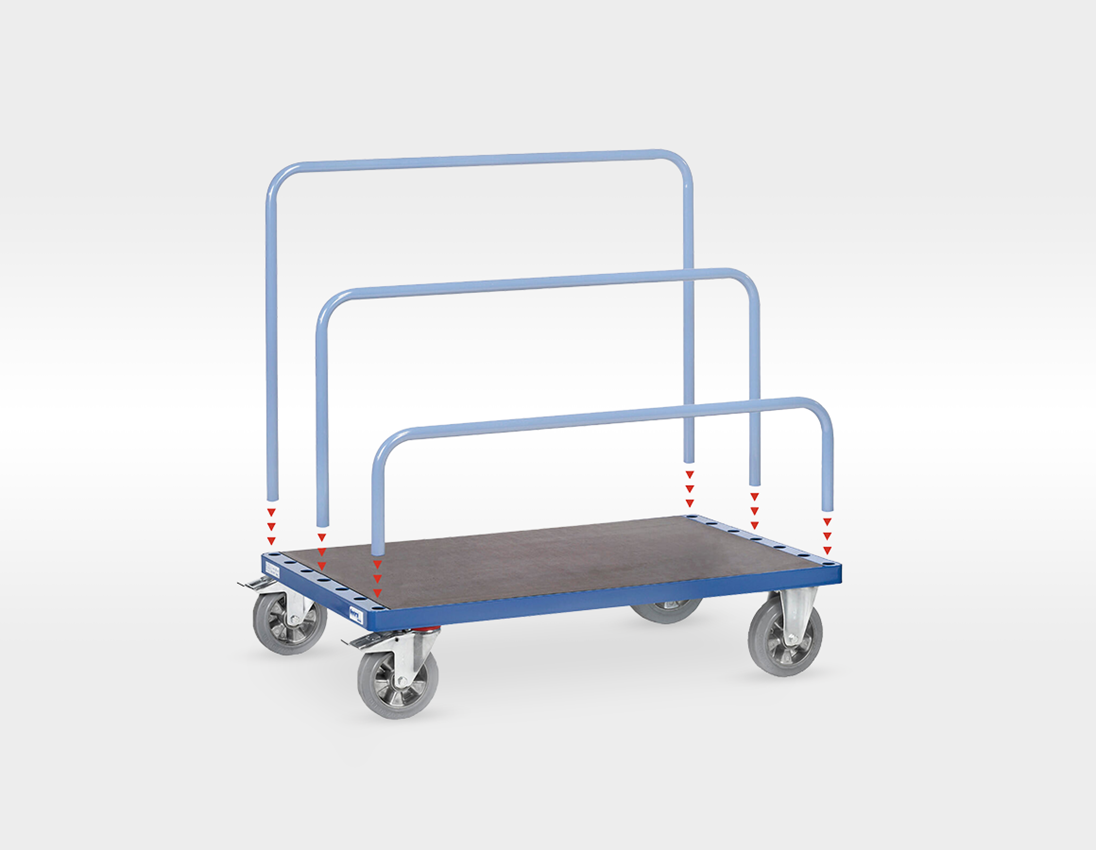 Bar-type trolley: Flat trolley for clips 1