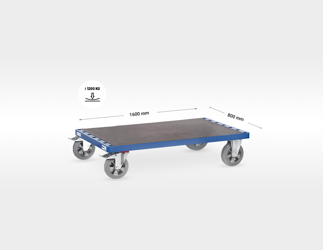 Bar-type trolley: Flat trolley for clips