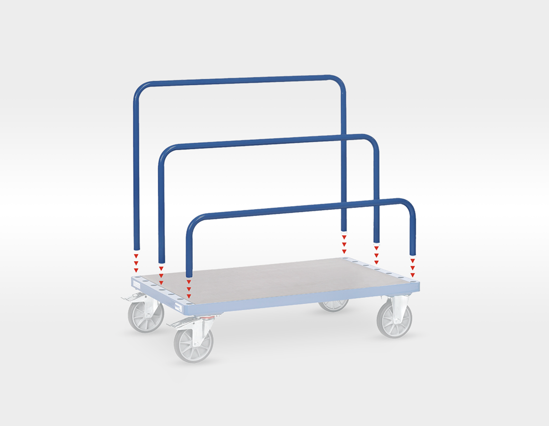 Bar-type trolley: Clips for flat trolleys 1