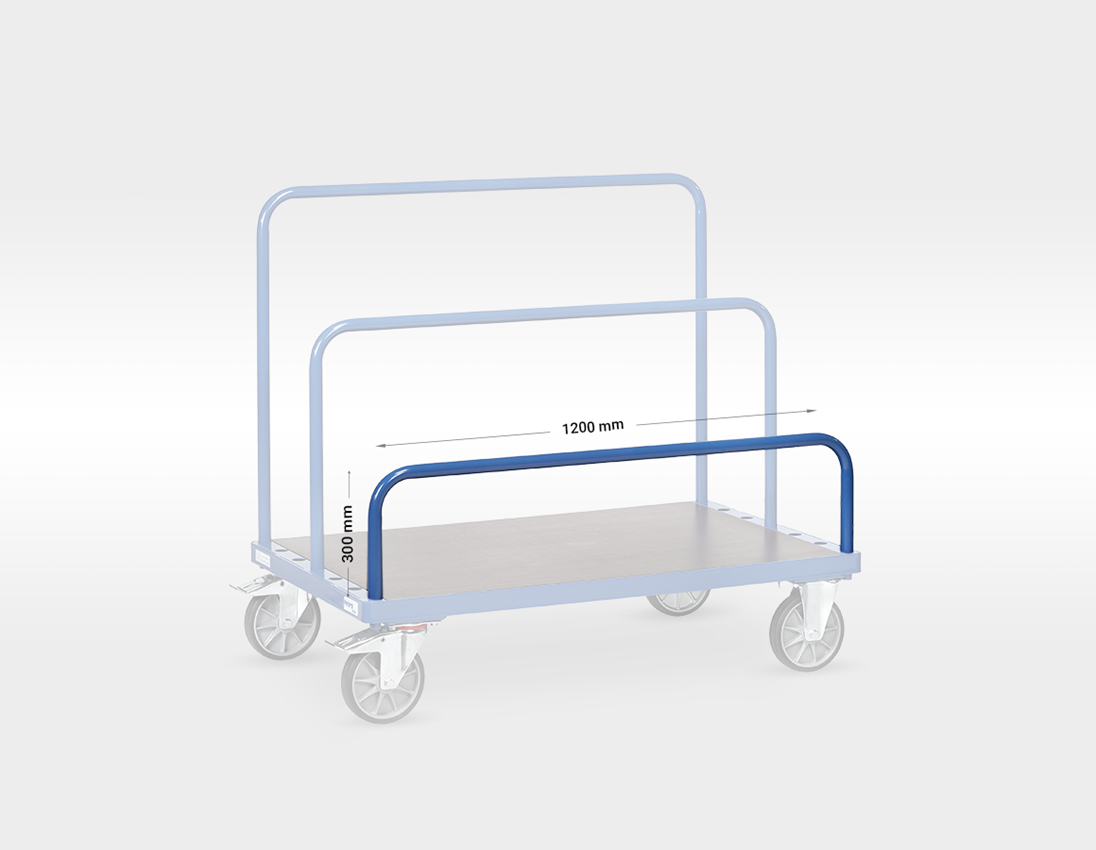 Bar-type trolley: Clips for flat trolleys