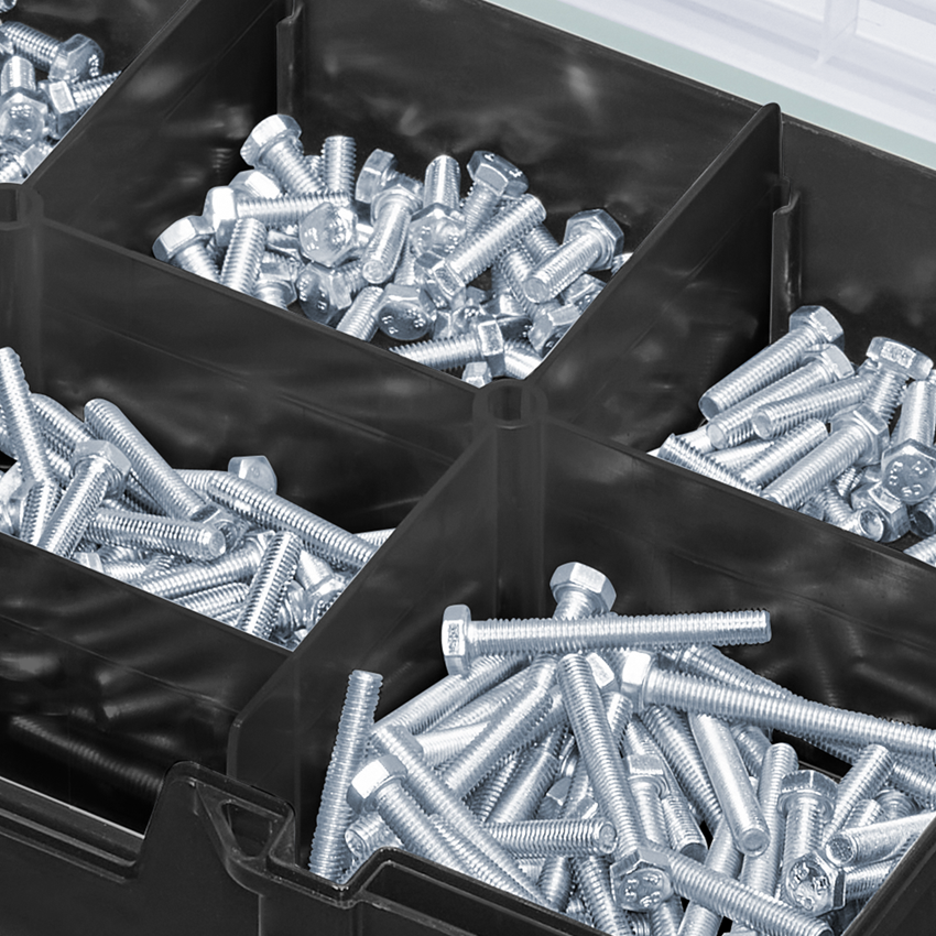 Screws: Hexagon screws DIN 933 M5 STRAUSSbox mini 2