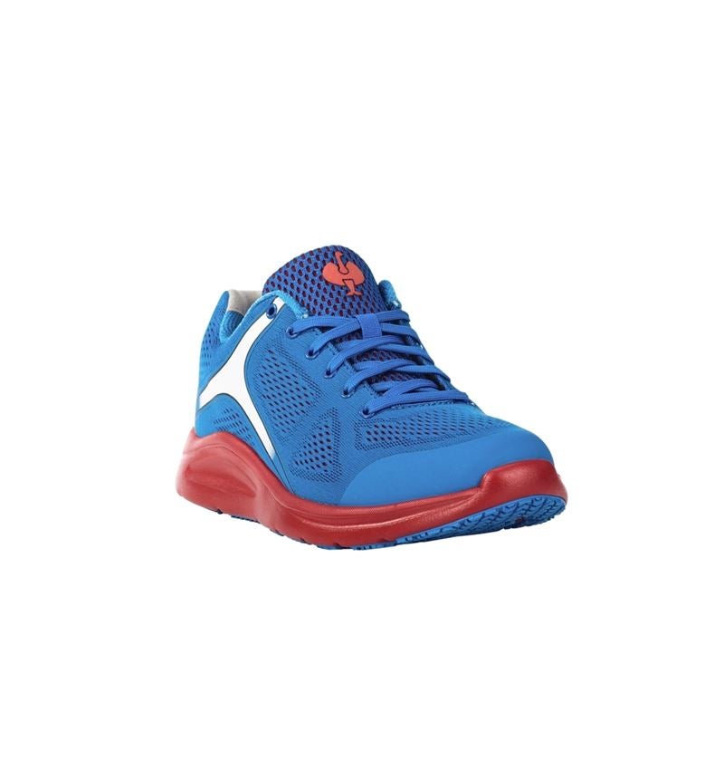 Medical | Healthcare: e.s. O1 Work shoes Asterope + gentianblue/fiery red 3