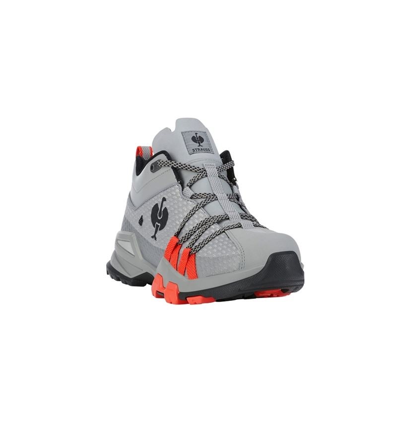O2: O2 Work shoes e.s. Kobuk low + pearlgrey/solarred 3