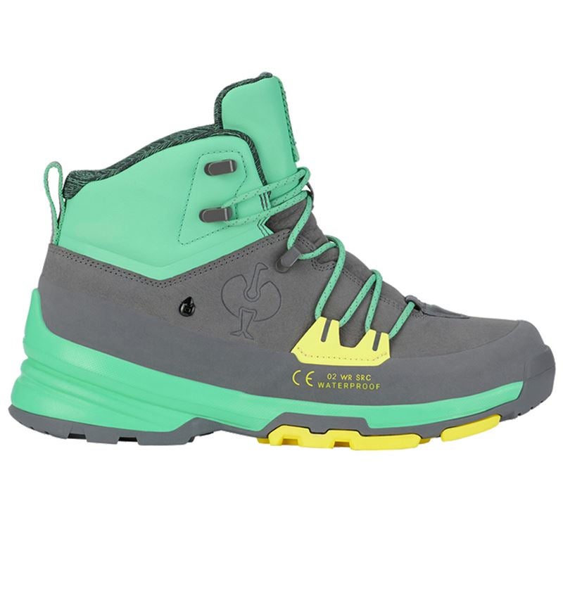 Schuhe: O2 Berufsschuhe e.s. Ruma mid + mineralgrau/mamorgrün