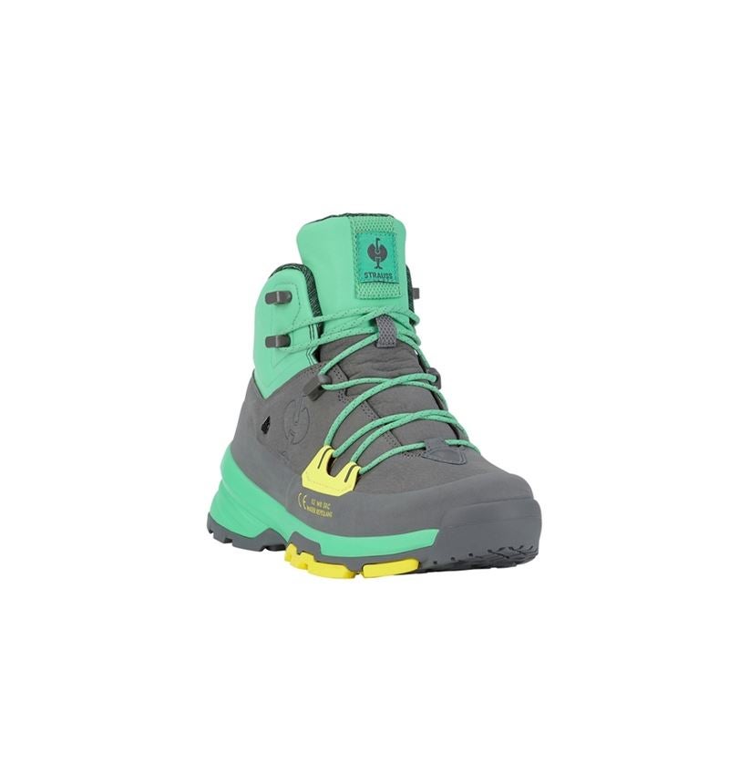 Schuhe: O2 Berufsschuhe e.s. Ruma mid + mineralgrau/mamorgrün 1