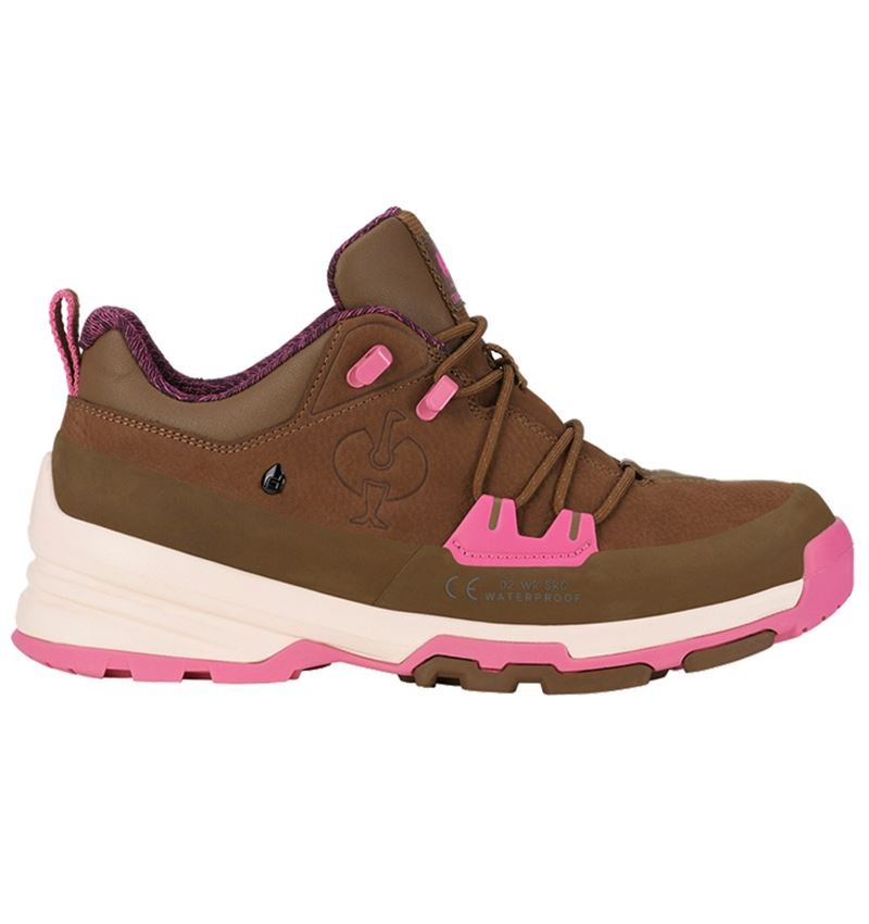 O2: O2 work shoes e.s. Ruma low + carobbrown/damaskpink 1
