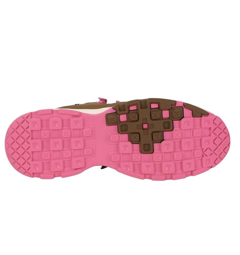 O2: O2 work shoes e.s. Ruma low + carobbrown/damaskpink 3