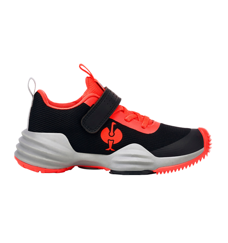 Kids Shoes: Allround shoes e.s. Porto, children's + black/high-vis red 2