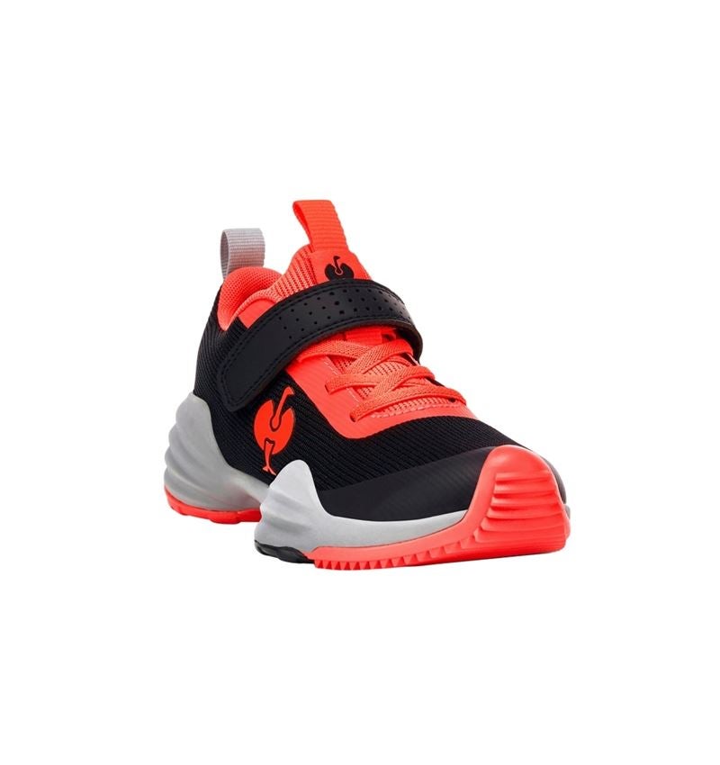 Kids Shoes: Allround shoes e.s. Porto, children's + black/high-vis red 3
