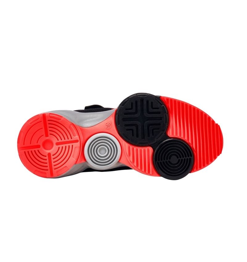 Kids Shoes: Allround shoes e.s. Porto, children's + black/high-vis red 4