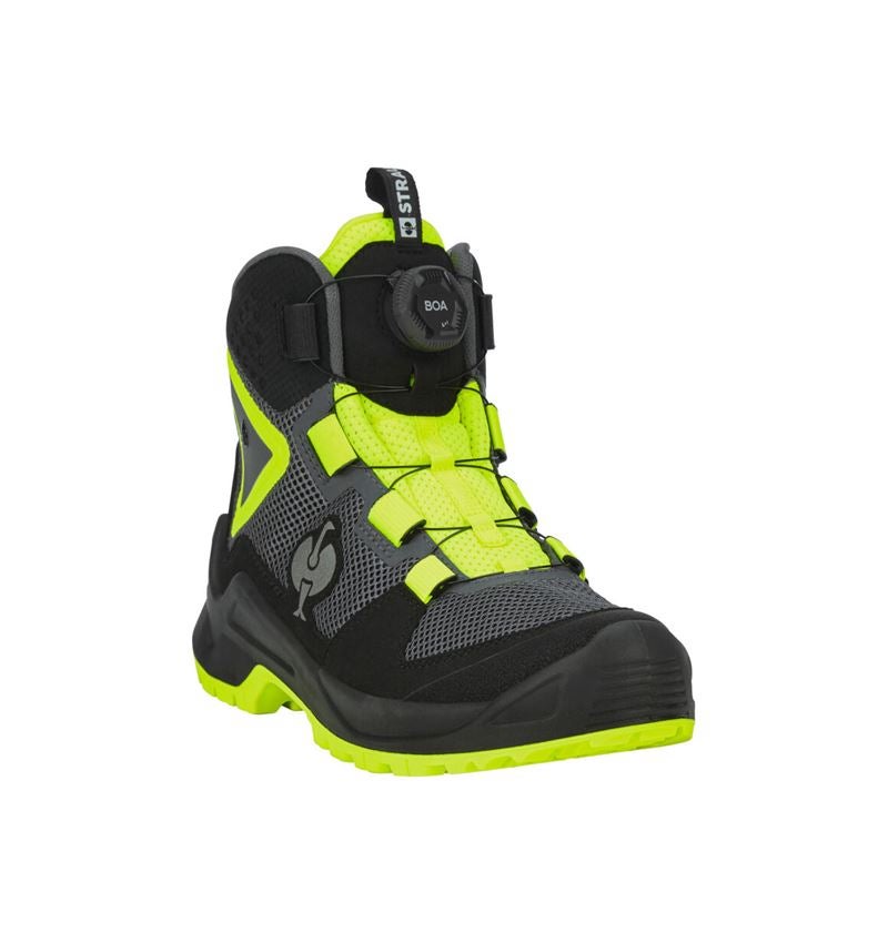 O6: O6 Chaussures de travail e.s. Adelaide mid + anthracite/jaune fluo 4