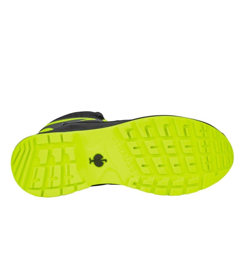 O6: O6 Chaussures de travail e.s. Adelaide mid + anthracite/jaune fluo 5