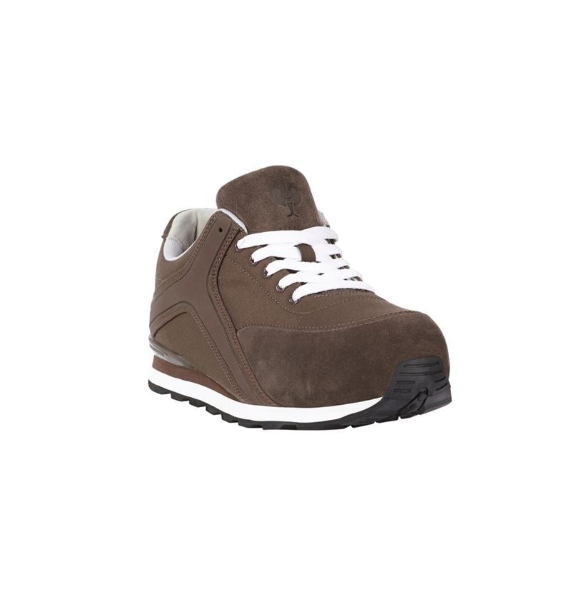 S1P: S1PS Chaussures basses de sécurité e.s. Sutur + marron/blanc 3
