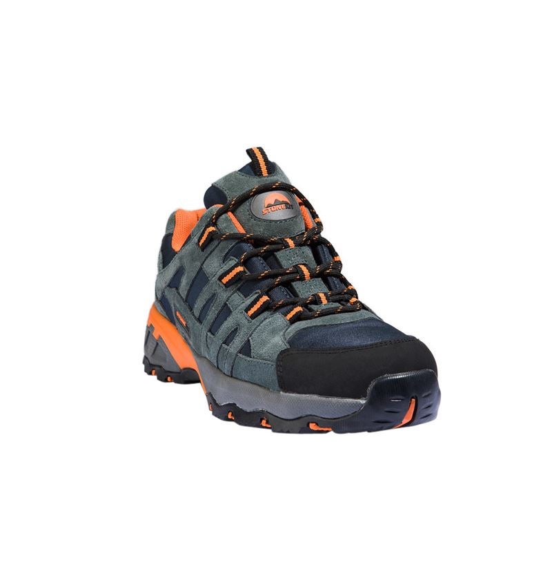 S1: STONEKIT S1 Sicherheitshalbschuhe Palermo + dunkelblau/anthrazit/orange 1