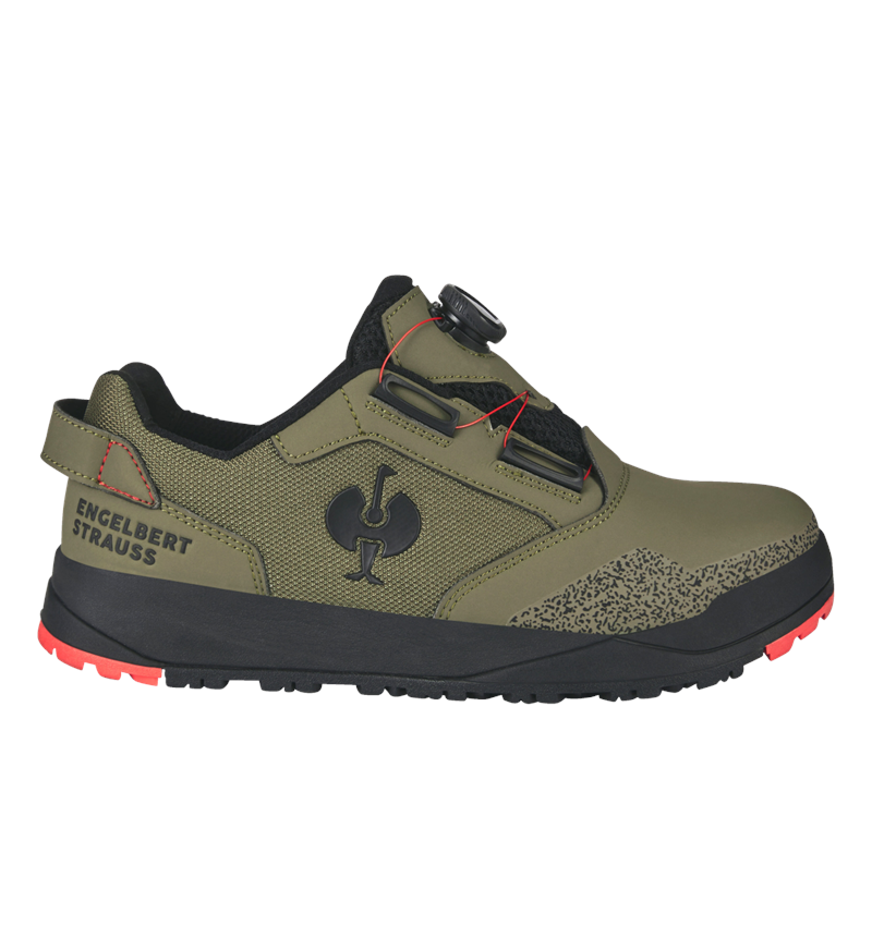 S1: S1 Safety shoes e.s. Nakuru low + stipagreen/solarred