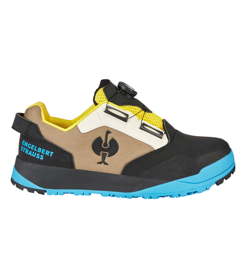 S1: S1 Chaussures basses de sécurité e.s. Nakuru low + parchemin/noir/bleu montagne