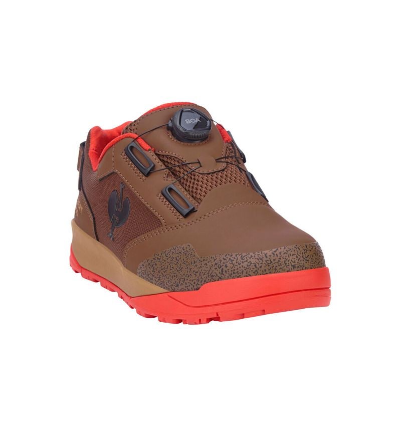Magasinier spécialisé: S1 Chaussures basses de sécurité e.s. Nakuru low + brun désert/rouge solaire 5