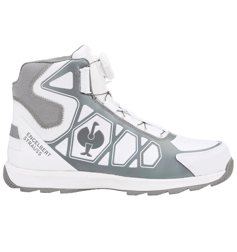S1P: S1P Chaussures hautes sécurité e.s. Baham II mid + blanc/platine 2