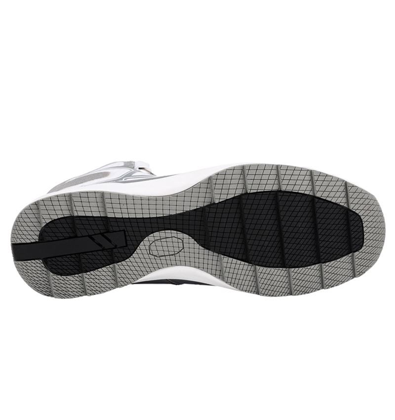 S1P: S1P Chaussures hautes sécurité e.s. Baham II mid + blanc/platine 4