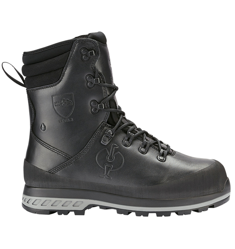 S2: e.s. S2 Chaussures de sécurité de forestier Triton + noir 2