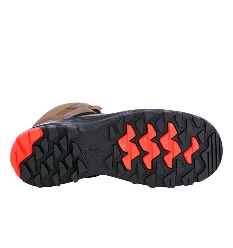 S3: S3 Chaussures hautes de sécurité e.s. Sawato mid + brun désert/brun amande 5